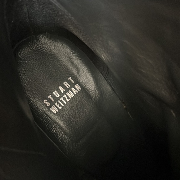 NIB Stuart Weitzman “Hillbilly” pewter metallic croc Leather studded Cowboy Boot - Picture 16 of 16